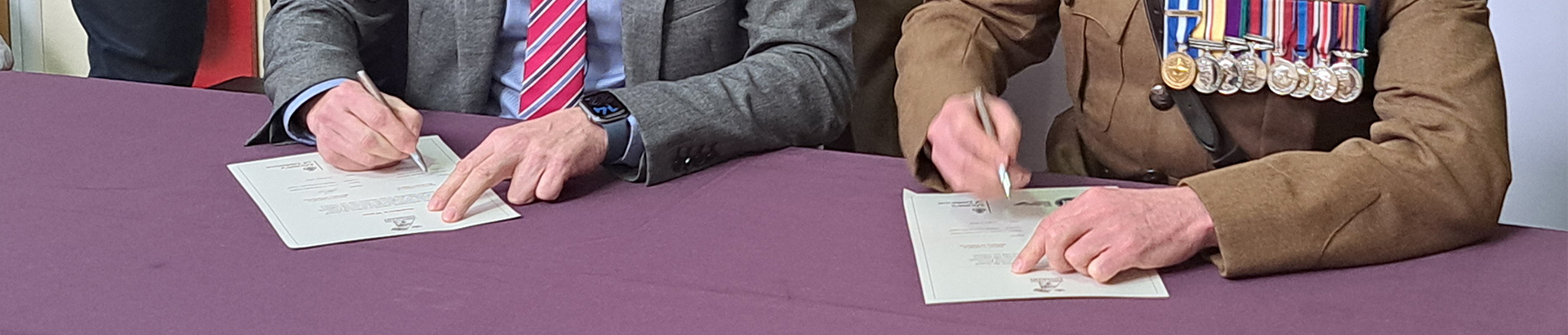 Armed Forces Day signing 