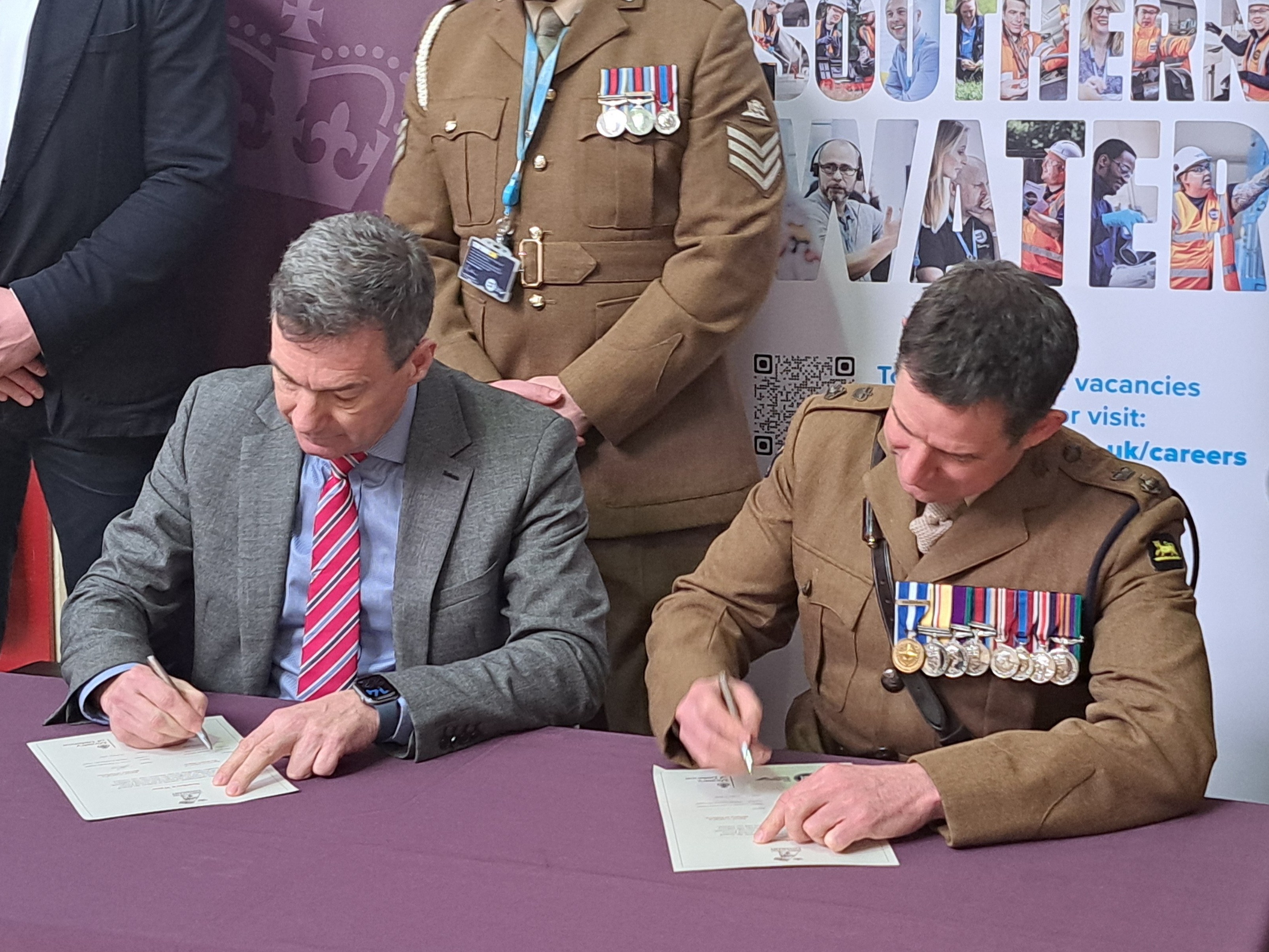 Covenant Signing lawrence gosden Armed Forces Day