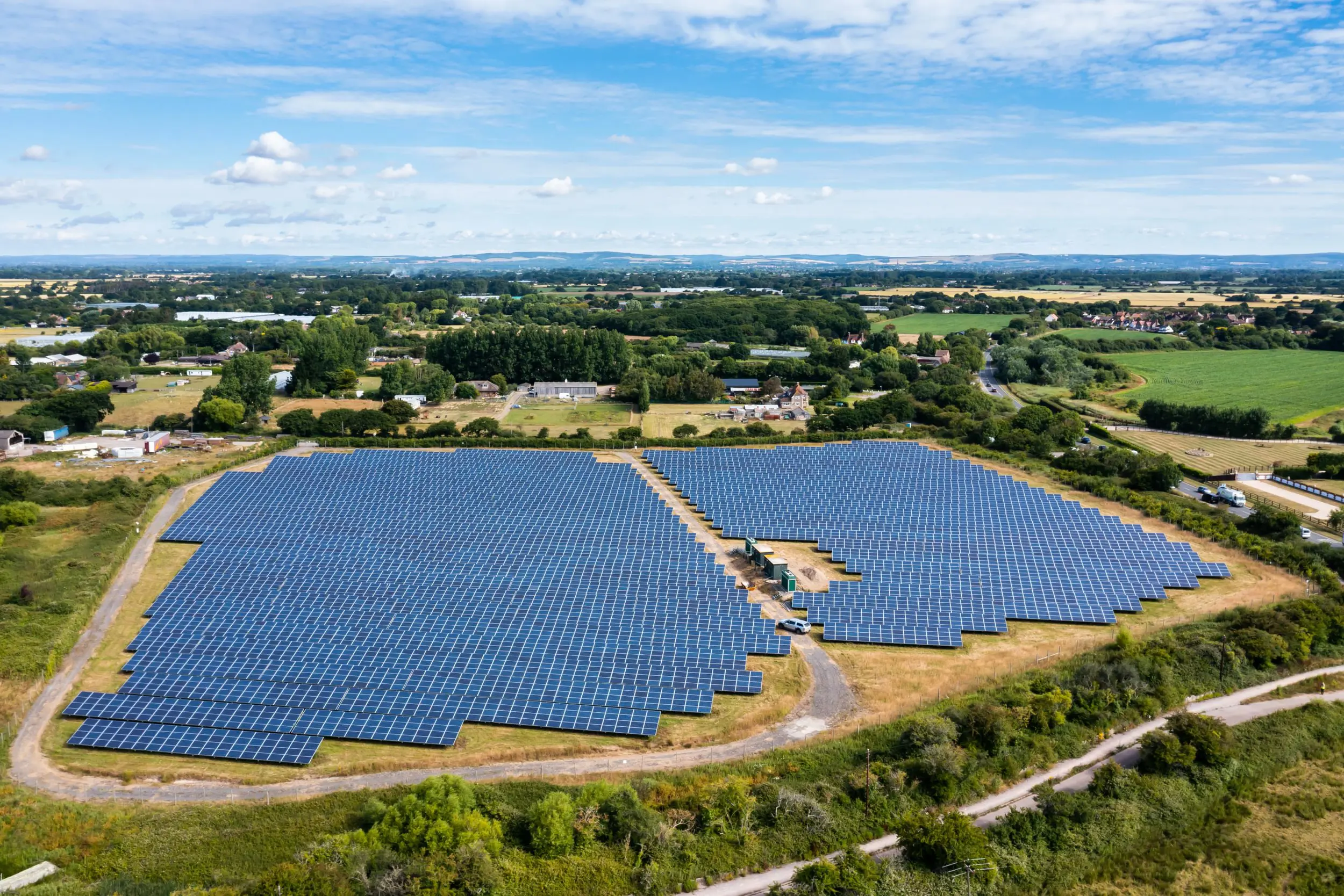 Solar energy farm at Pagham Harbour