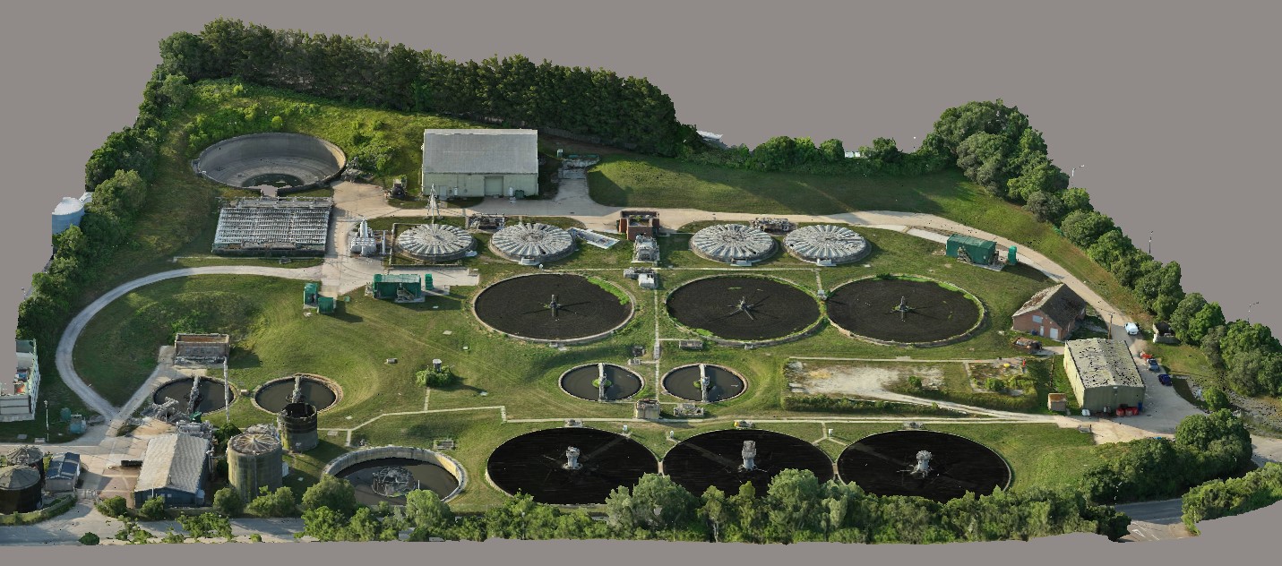 3D model created by survey drone