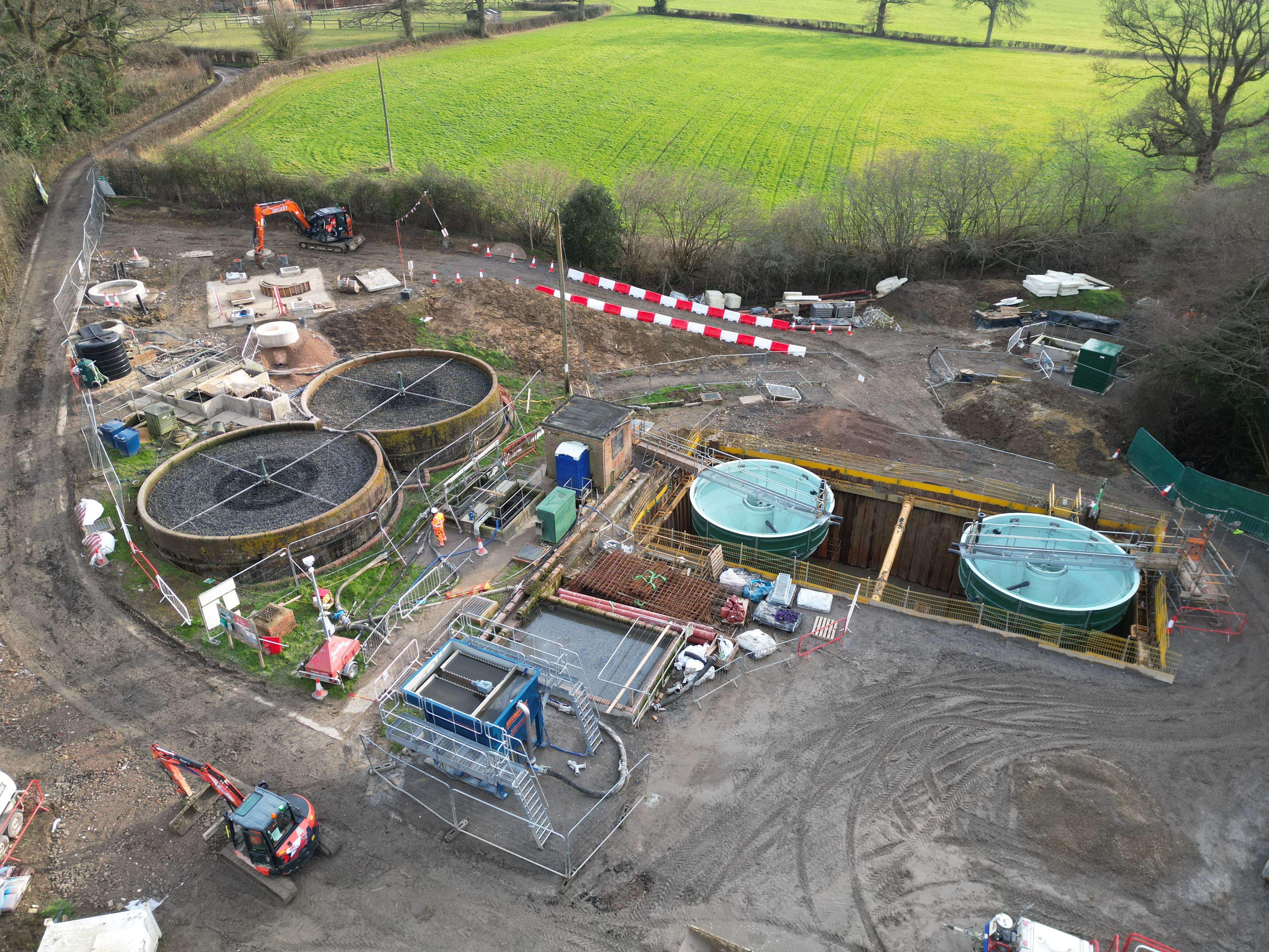 Multi-million pound upgrades at two wastewater treatment works in Sussex and Surrey completed