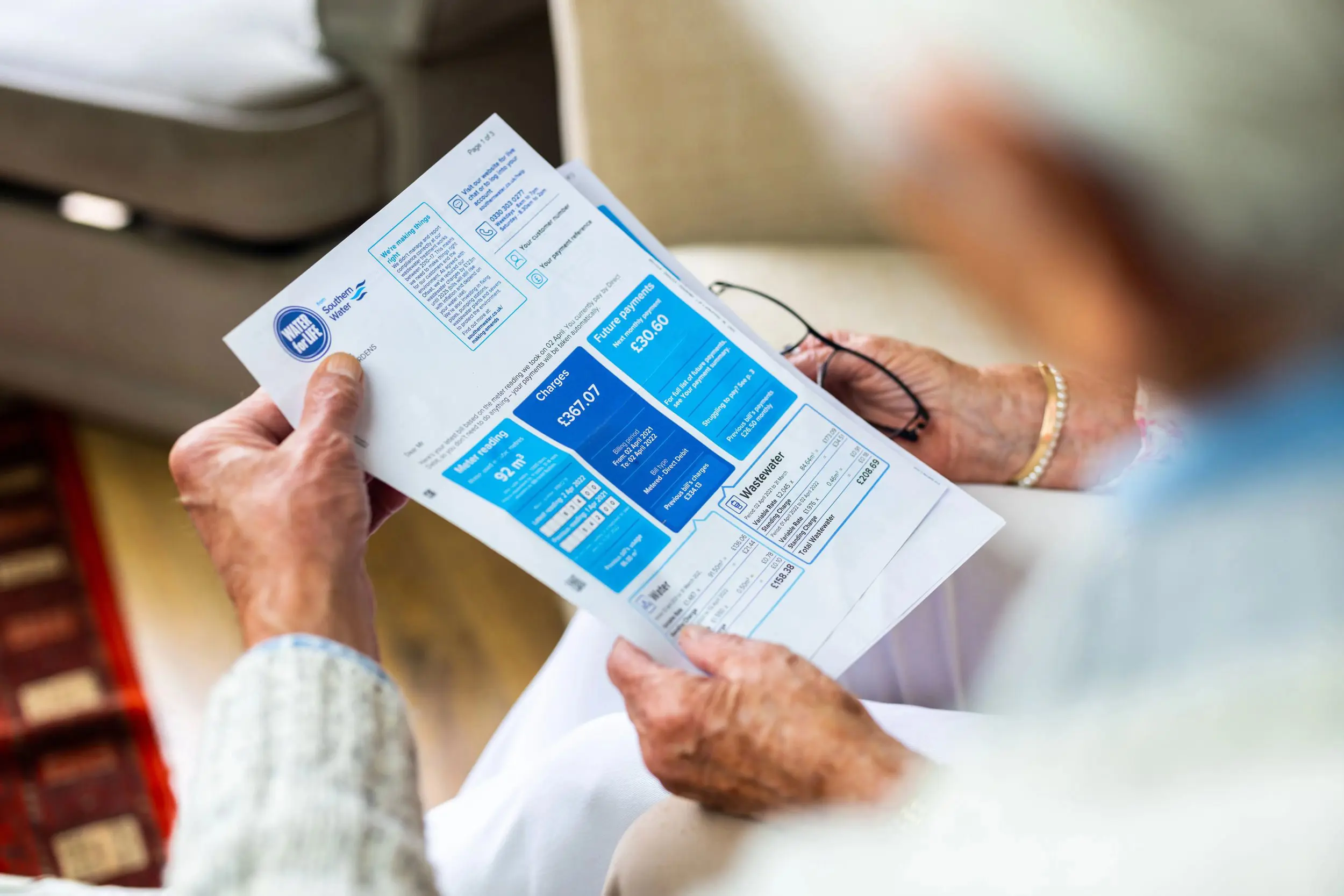 Image of a water bill